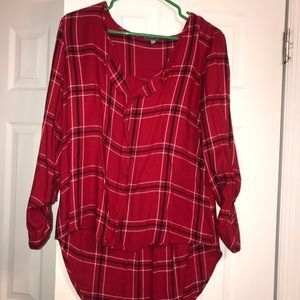 Red plaid flannel